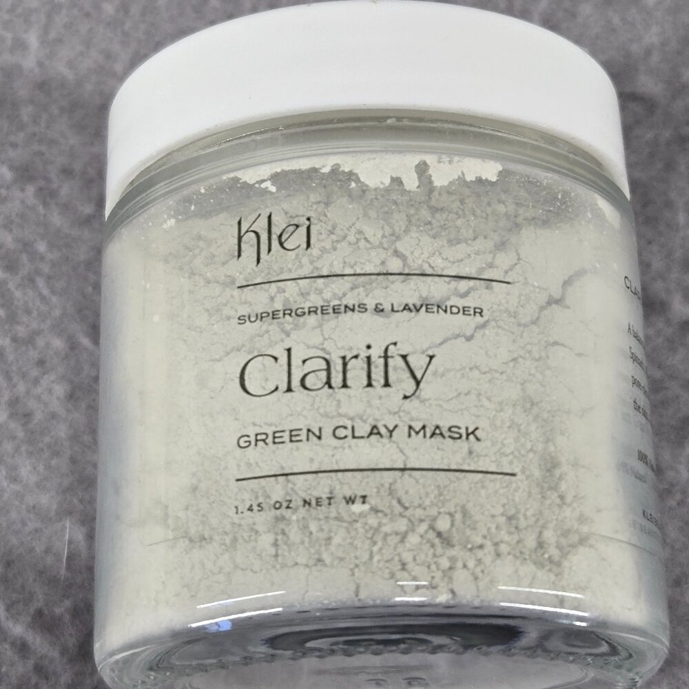 Klei Clarify SuperGreens & Lavender Green Clay Mask, 1.45 oz, New, Balance Skin